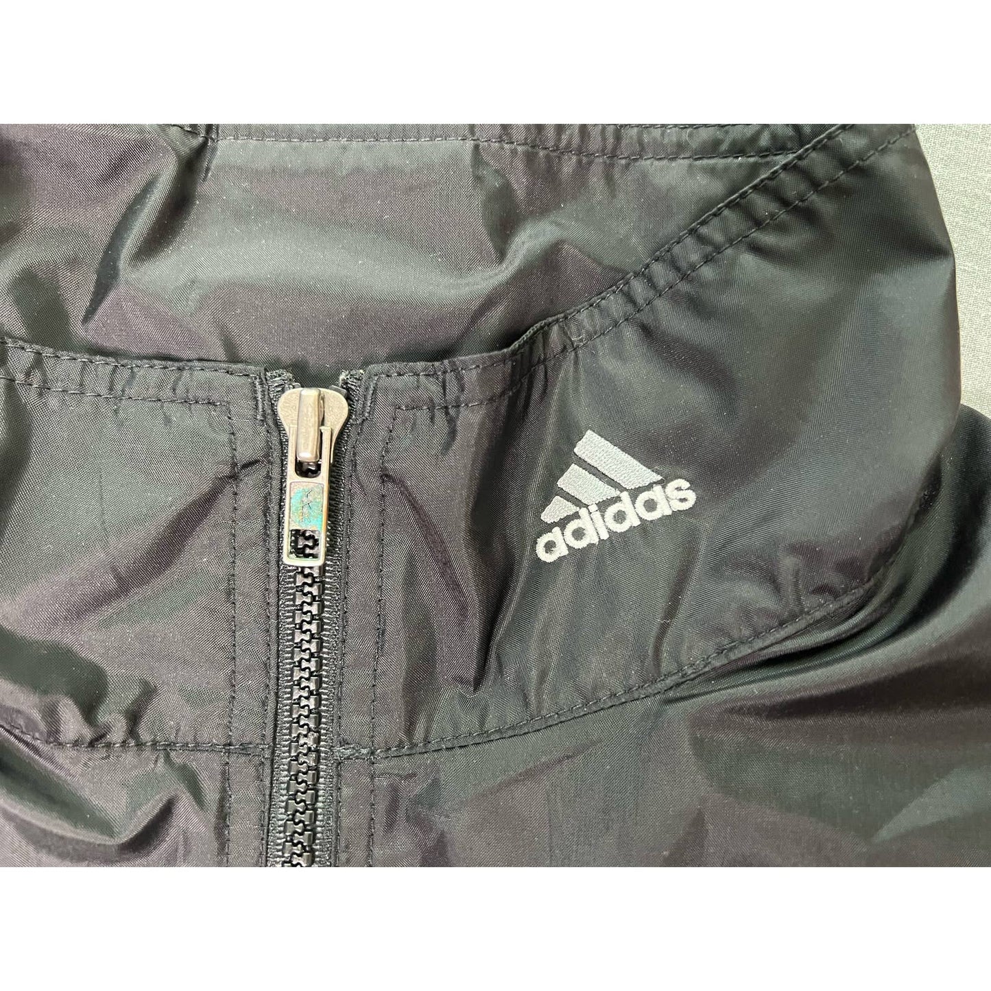 Vintage Adidas Full Zip 4 Pocket Windbreaker Jacket Medium