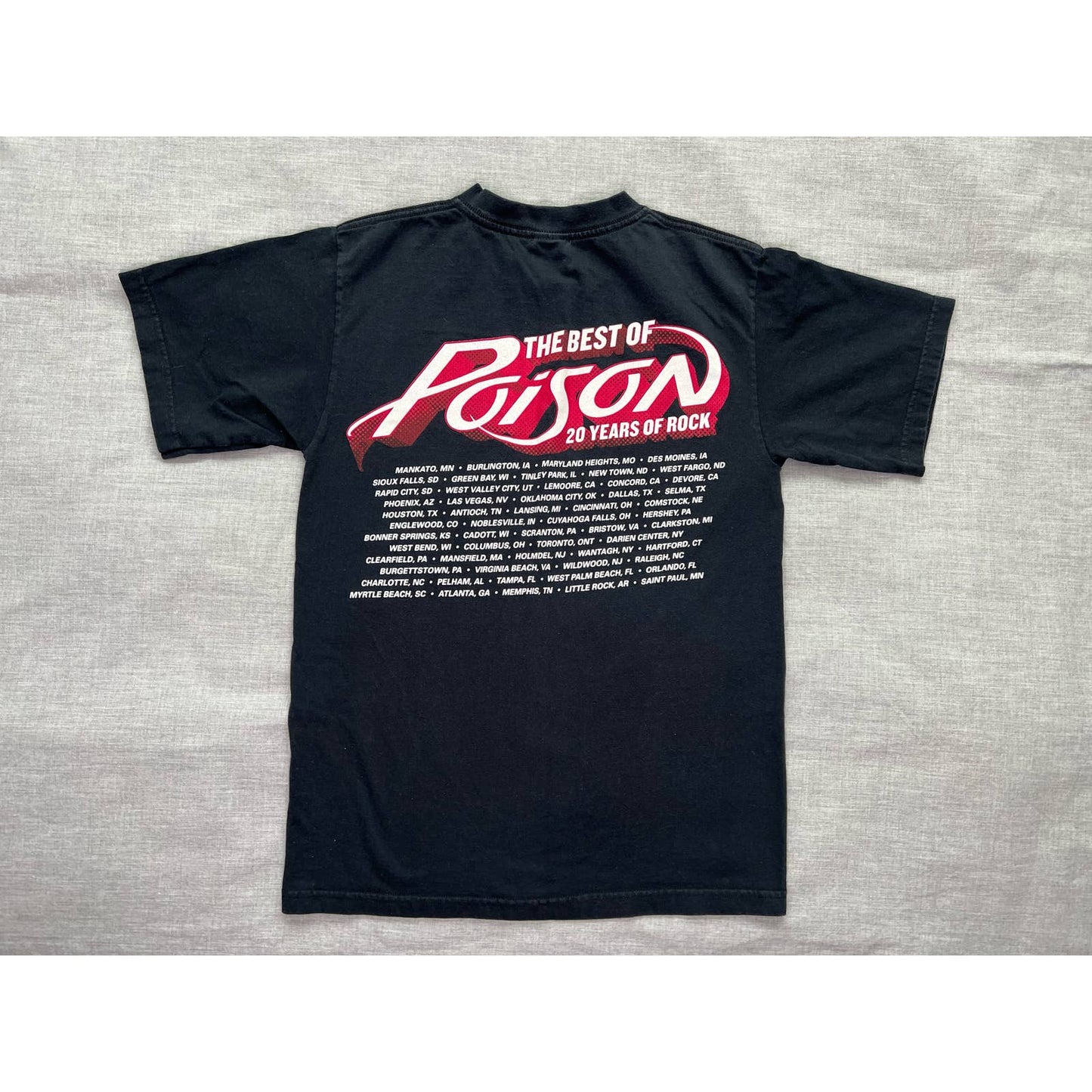 The Best of Poison 20 Years of Rock T-shirt Small