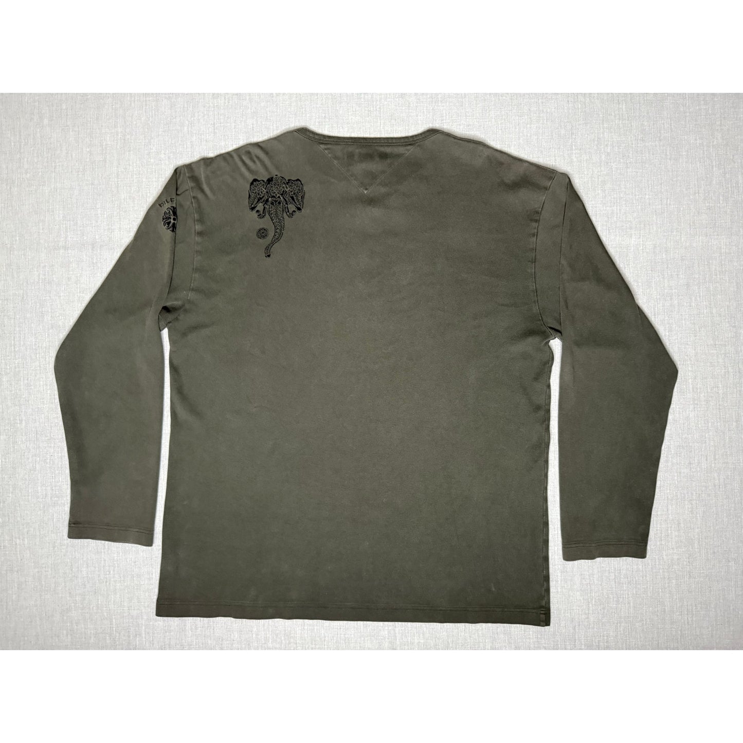 Tommy Hilfiger Elephant Henley Long Sleeve Shirt XL