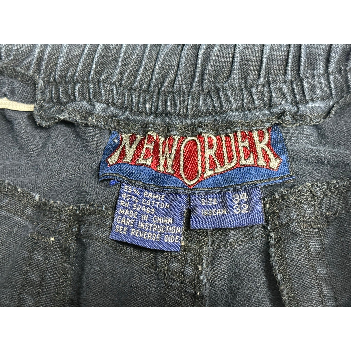 Vintage New Order Casual Utility Jogger Pants 34x32