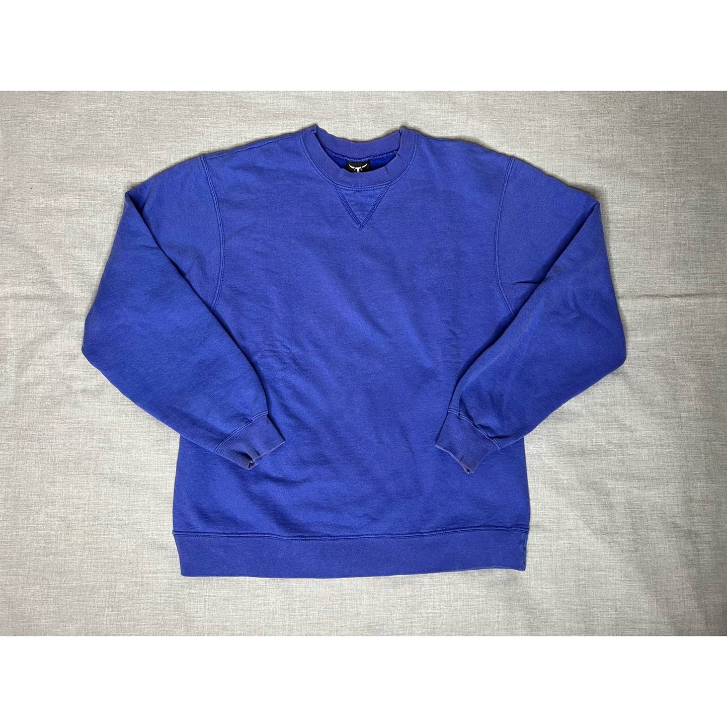 Vintage Hanes Beefy-T Blue Pullover Blank Crewneck Sweatshirt Small