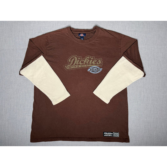 Vintage Y2K Dickies Workwear Layered Long Sleeve Shirt 2XL