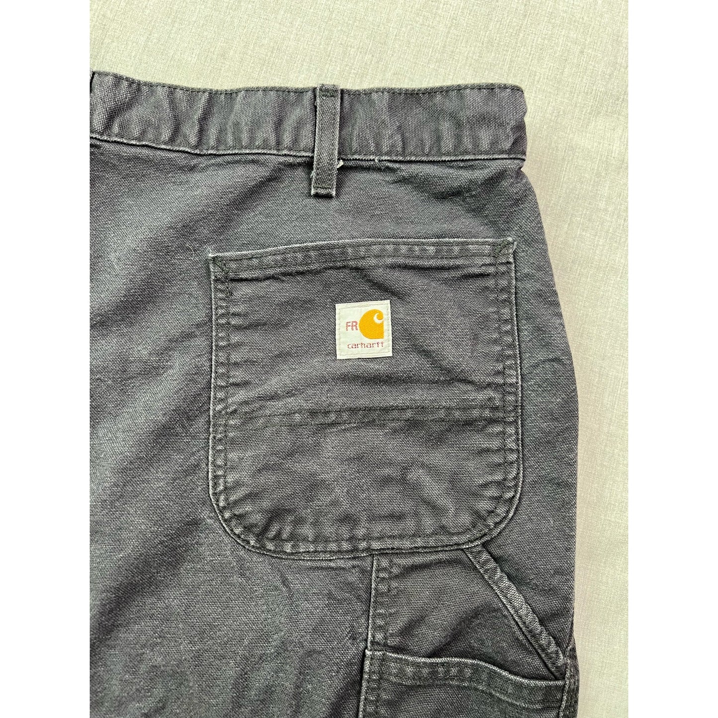 Carhartt Flame Resistant Carpenter Black Work Pants 40x30