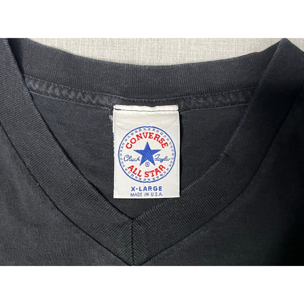 Vintage 90s Converse All Star Chuck Taylor V-Neck T-Shirt XL
