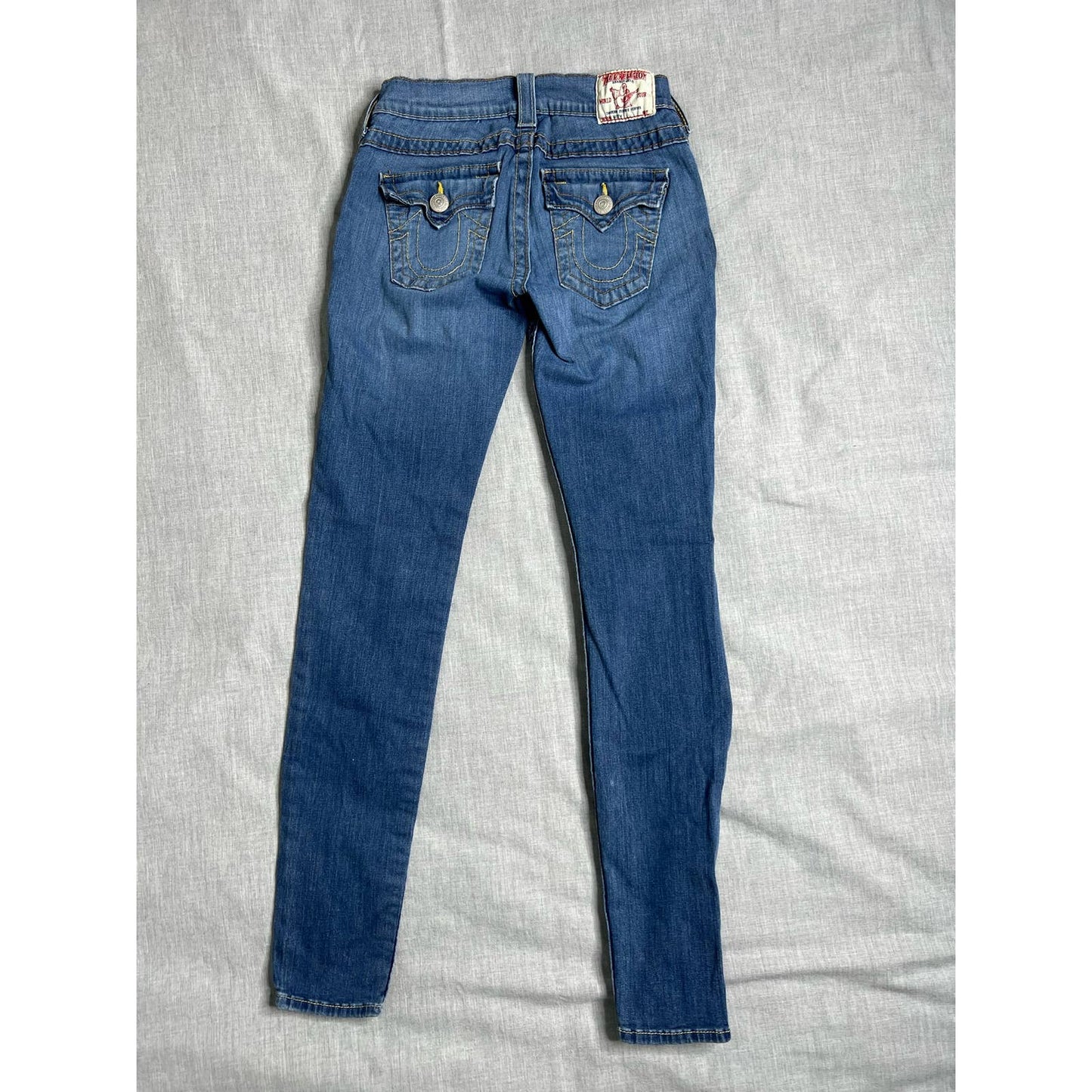 True Religion Pocket Flap Misty Skinny Jeans Womens 25