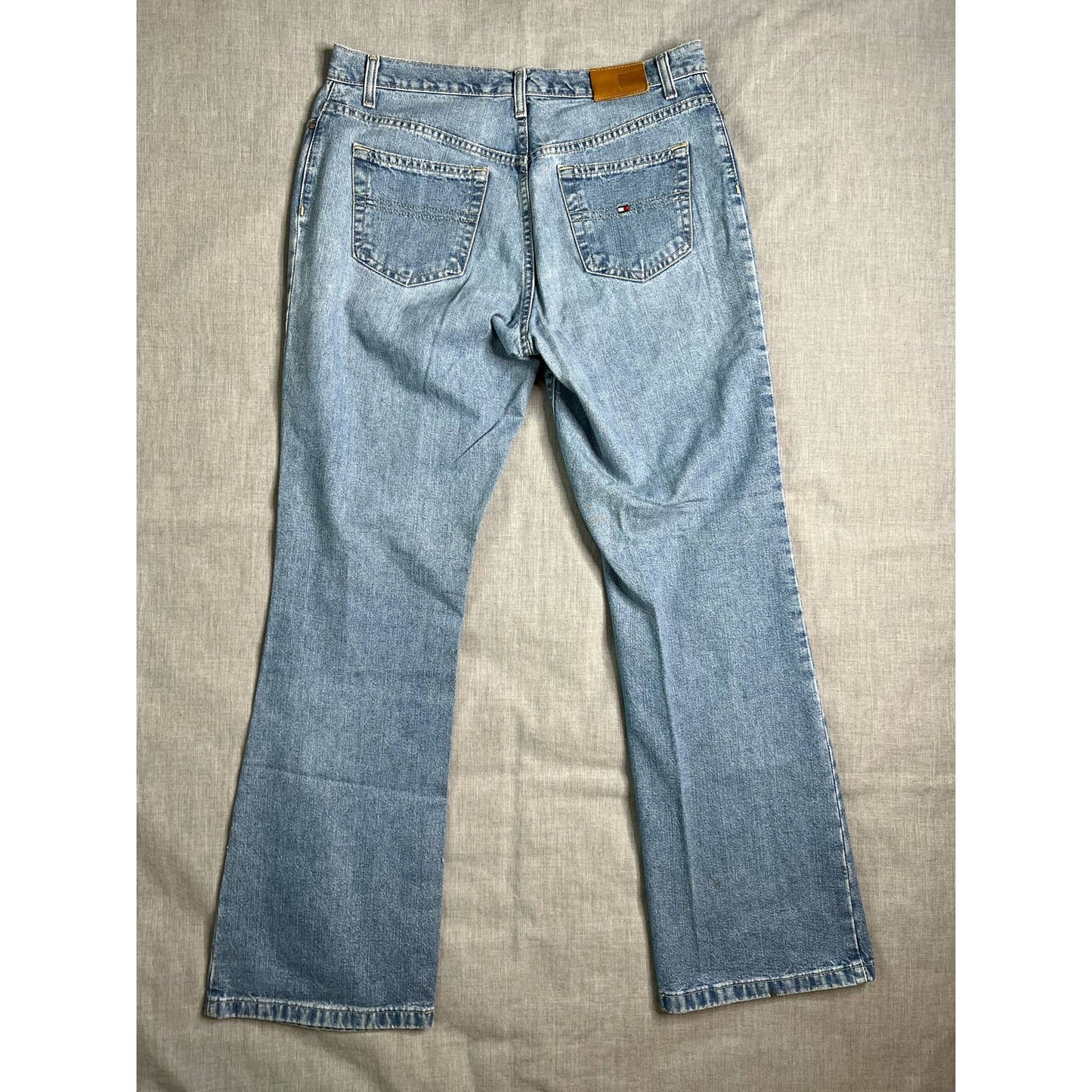 Tommy Hilfiger Bootcut Blue Jeans Womens Size 10 Large 33x32