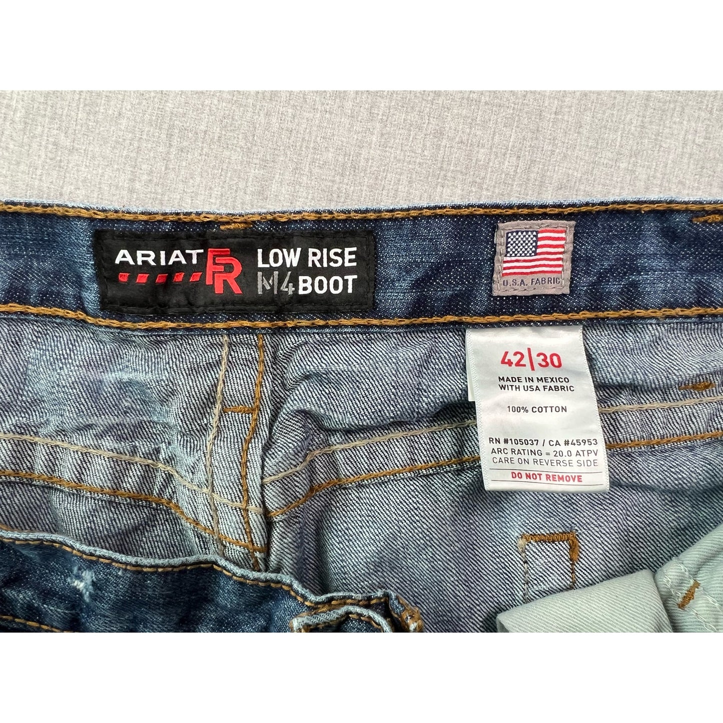 Ariat FR Flame Resistant Low Rise M4 Bootcut Carpenter Jeans 42x30