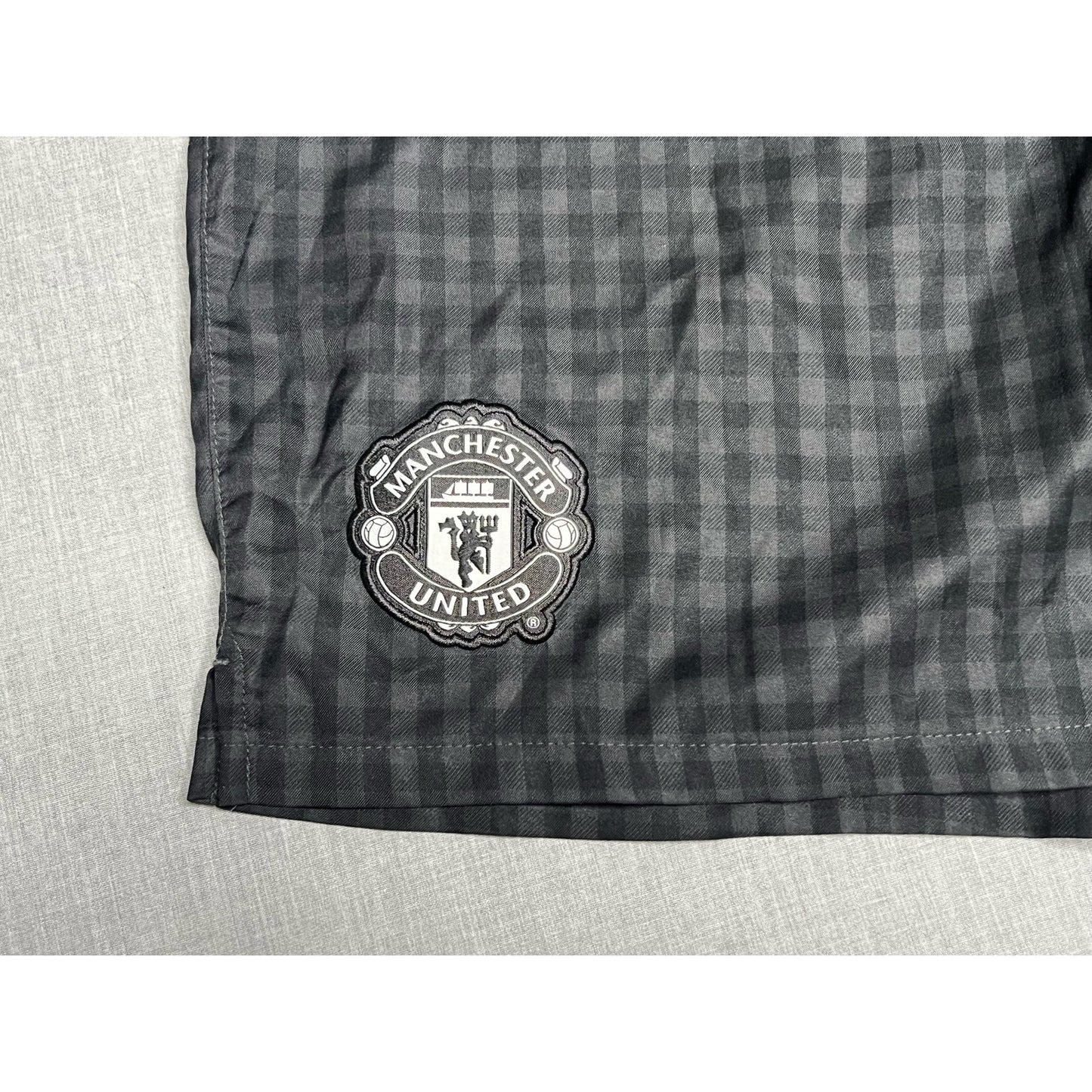 Nike Manchester United Football Soccer Checkered 2012 2013 Away Shorts XL