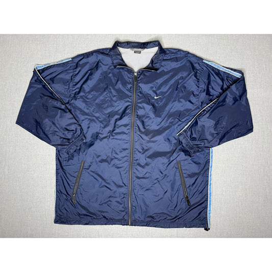 Vintage Y2K Nike Full Zip Collared Windbreaker Jacket 2XL