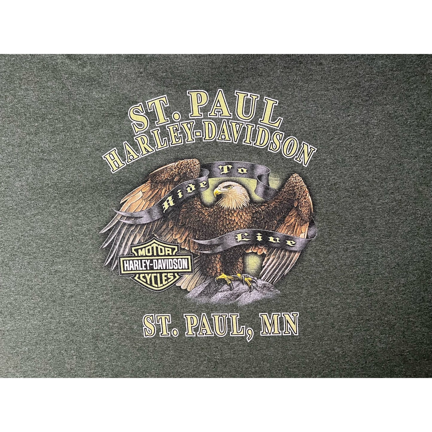 Harley Davidson St.Paul Minnesota Ride to Live T-shirt 2XL