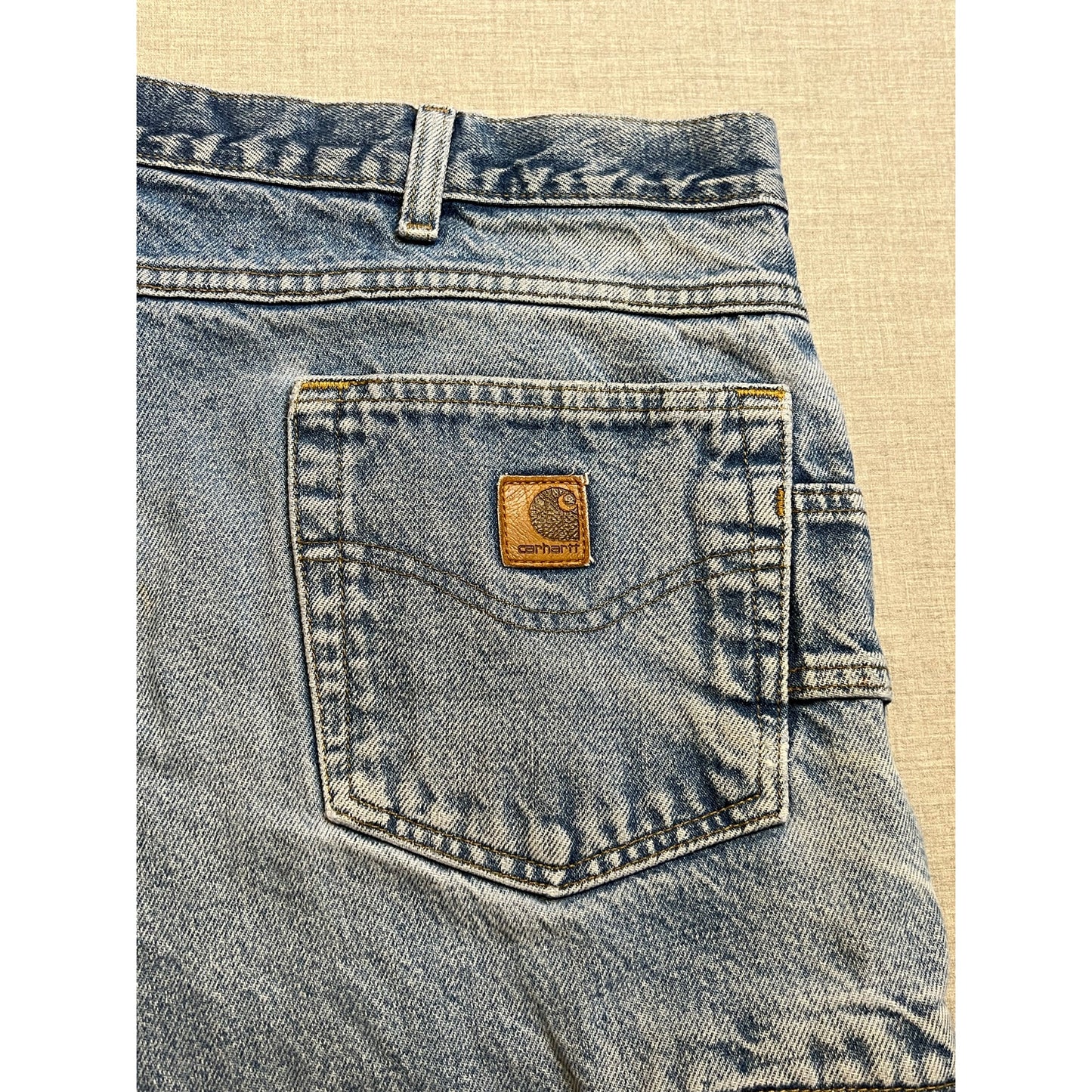 Carhartt Faded Carpenter Workwear Jeans 40x32