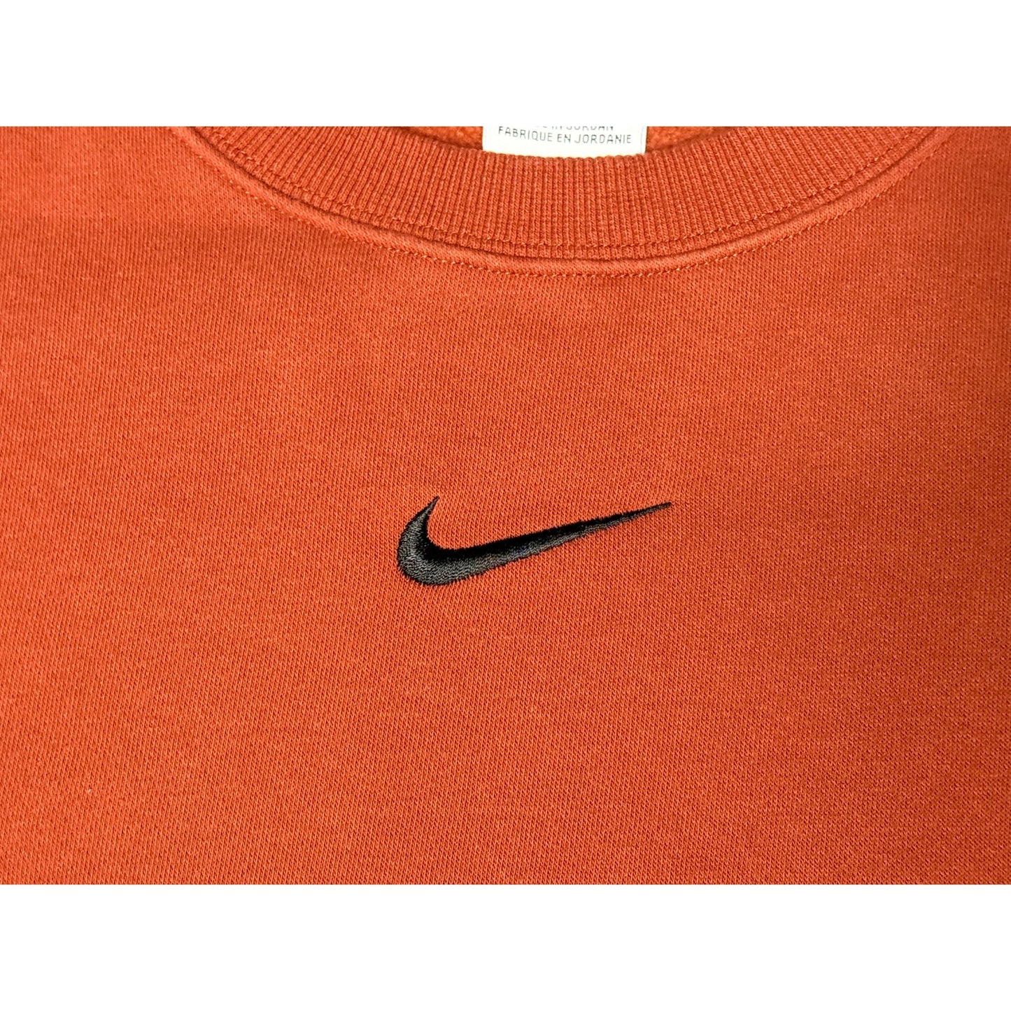 Nike Center Check Cropped Pullover Crewneck Sweatshirt Women’s Small