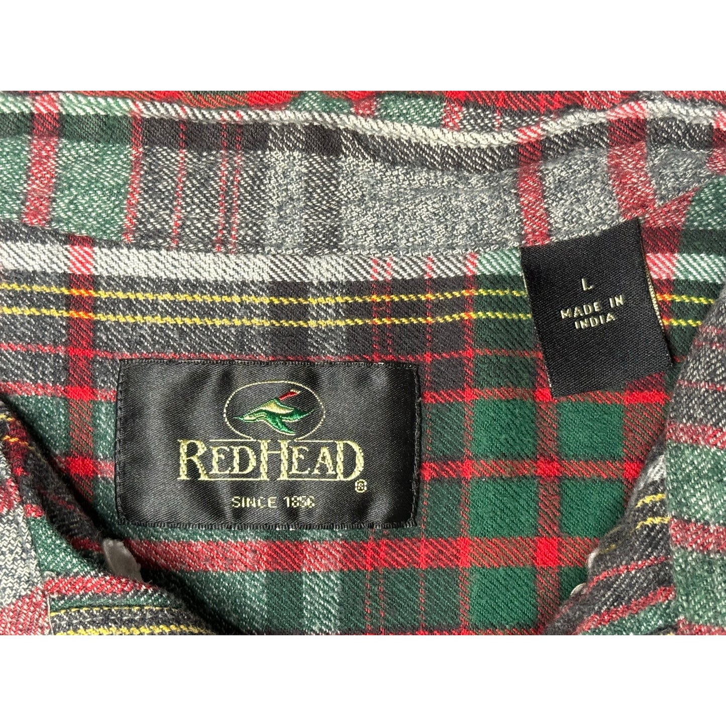 Redhead Button Down Flannel Shirt Large
