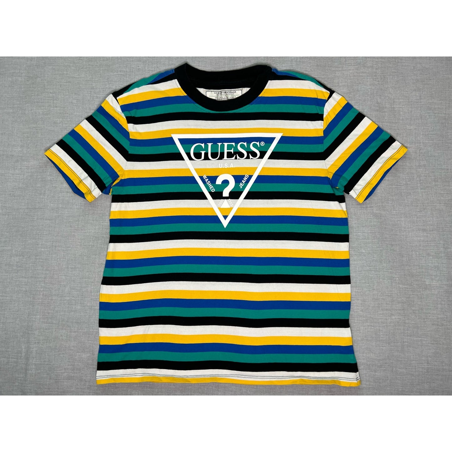 Vintage Guess Jeans Striped T-shirt Medium