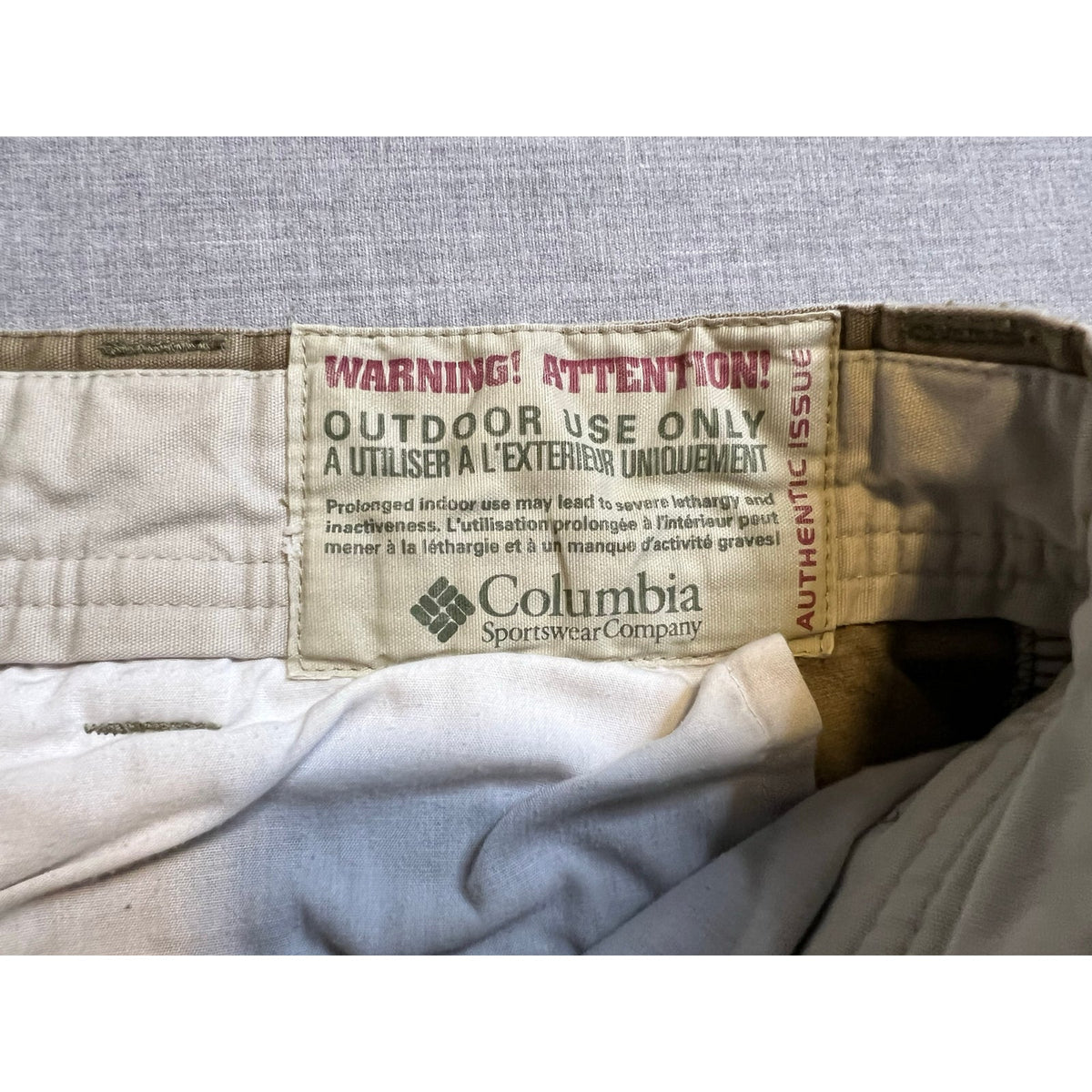 Columbia Sportswear Hiking Outdoor Utility Pants Tan 36x32