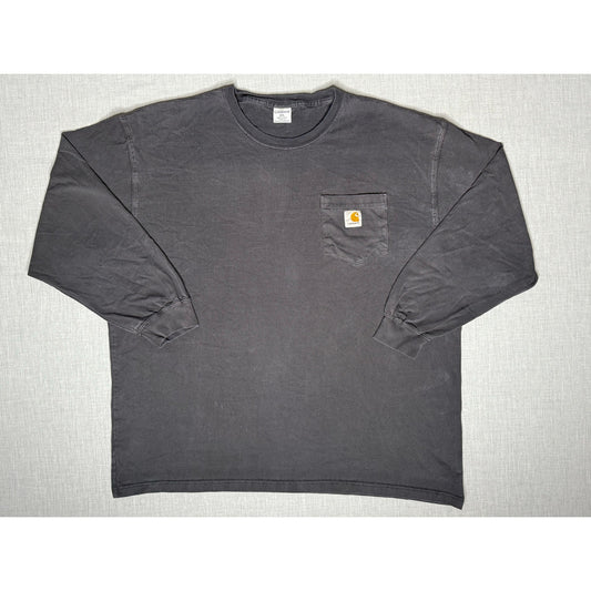 Vintage Y2K Carhartt Long Sleeve Workwear Pocket T-shirt XL