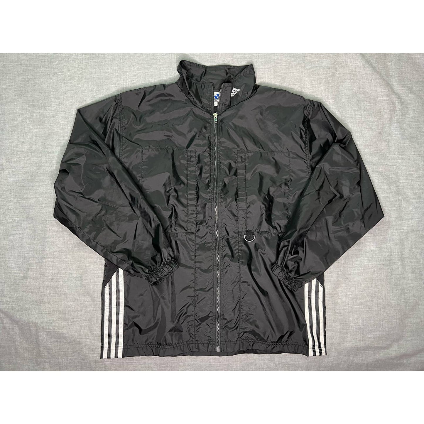 Vintage Adidas Full Zip 4 Pocket Windbreaker Jacket Medium