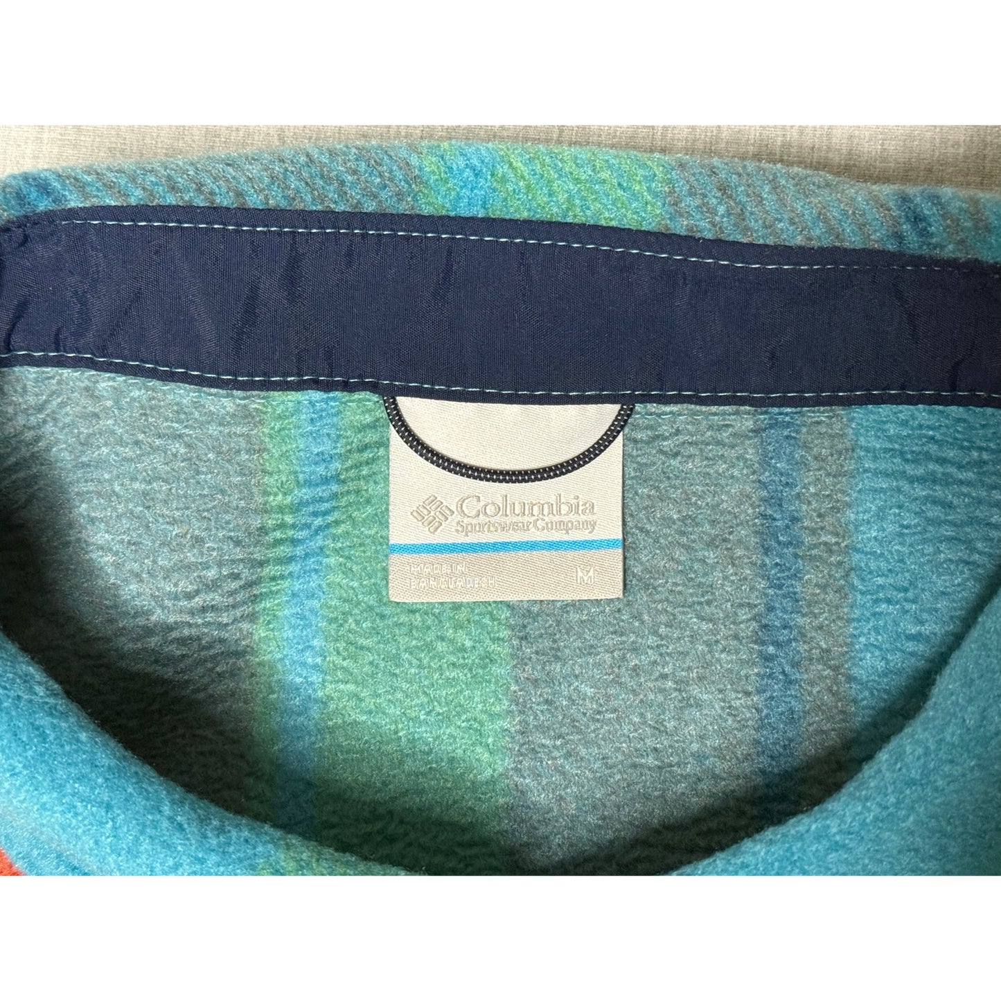 Columbia Sportswear Fleece Flannel Snap Up Sweatshirt Medium