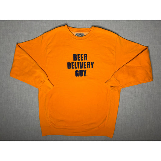 Vintage Y2K Beer Delivery Guy Pullover Crewneck Sweatshirt XL