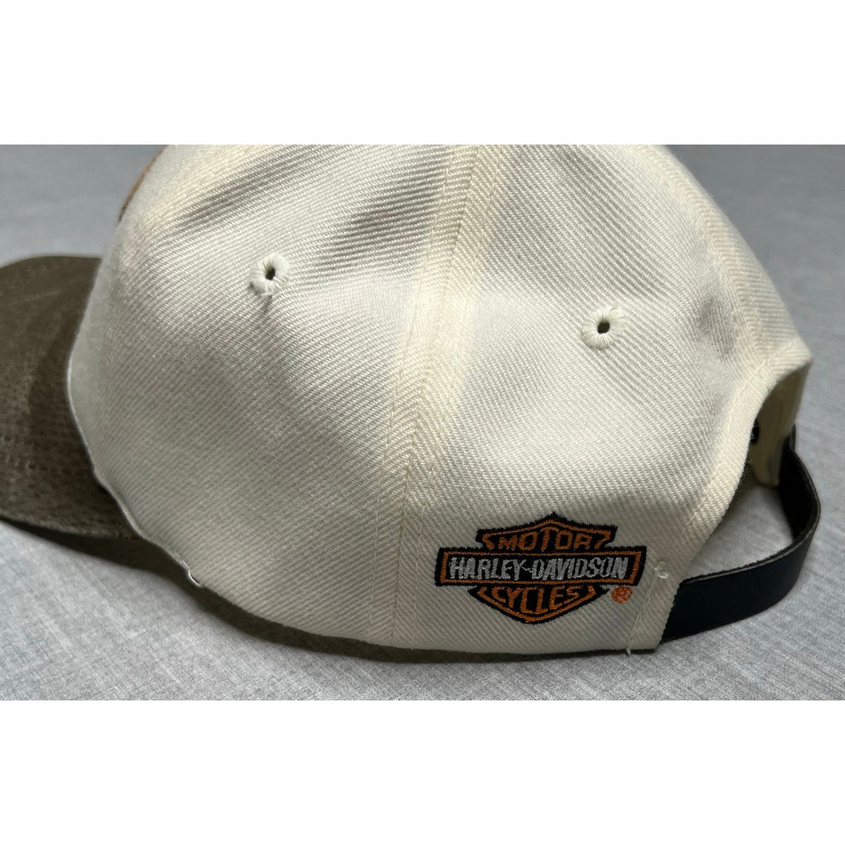 Vintage Harley Davidson American Needle Leather Brim Hat