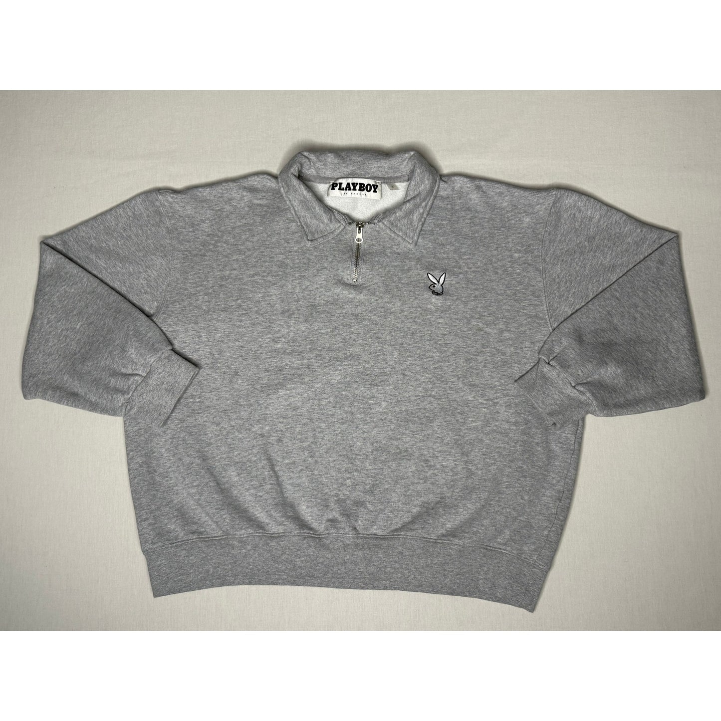 Playboy By Pacsun Quarter Zip Pullover Sweatshirt Large