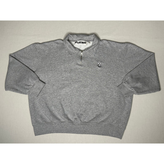 Playboy By Pacsun Quarter Zip Pullover Sweatshirt Large