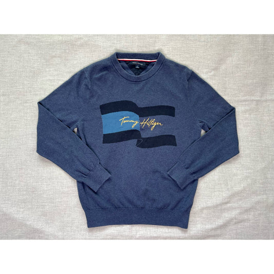 Tommy Hilfiger Embroidered Pullover Crewneck Sweater Small