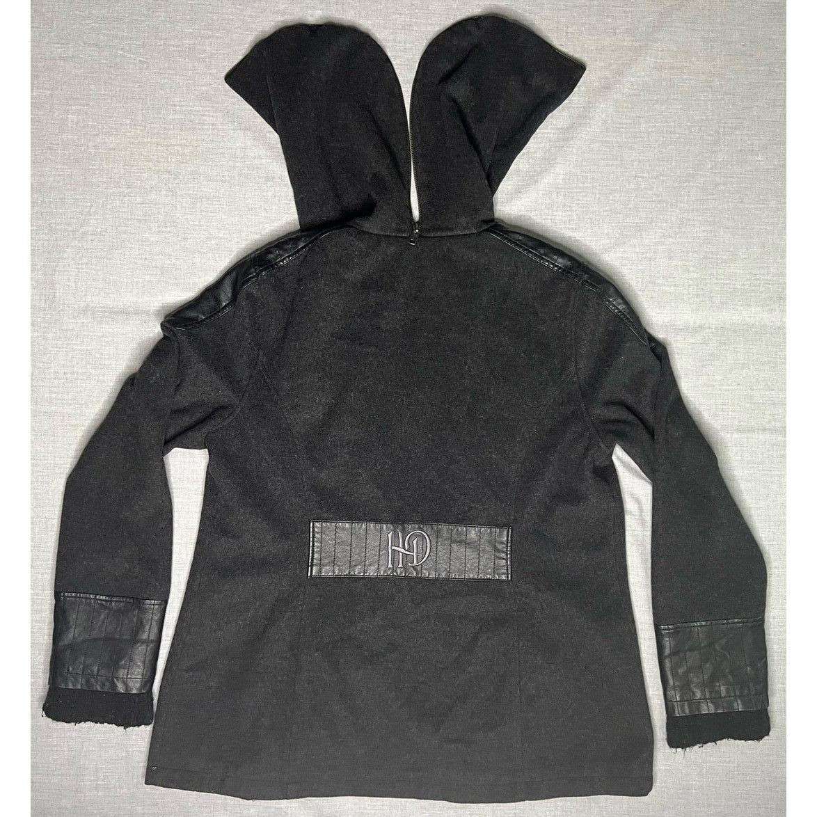 Harley Davidson Wool Blend Leather Patch Moto Biker Jacket Women’s 1W