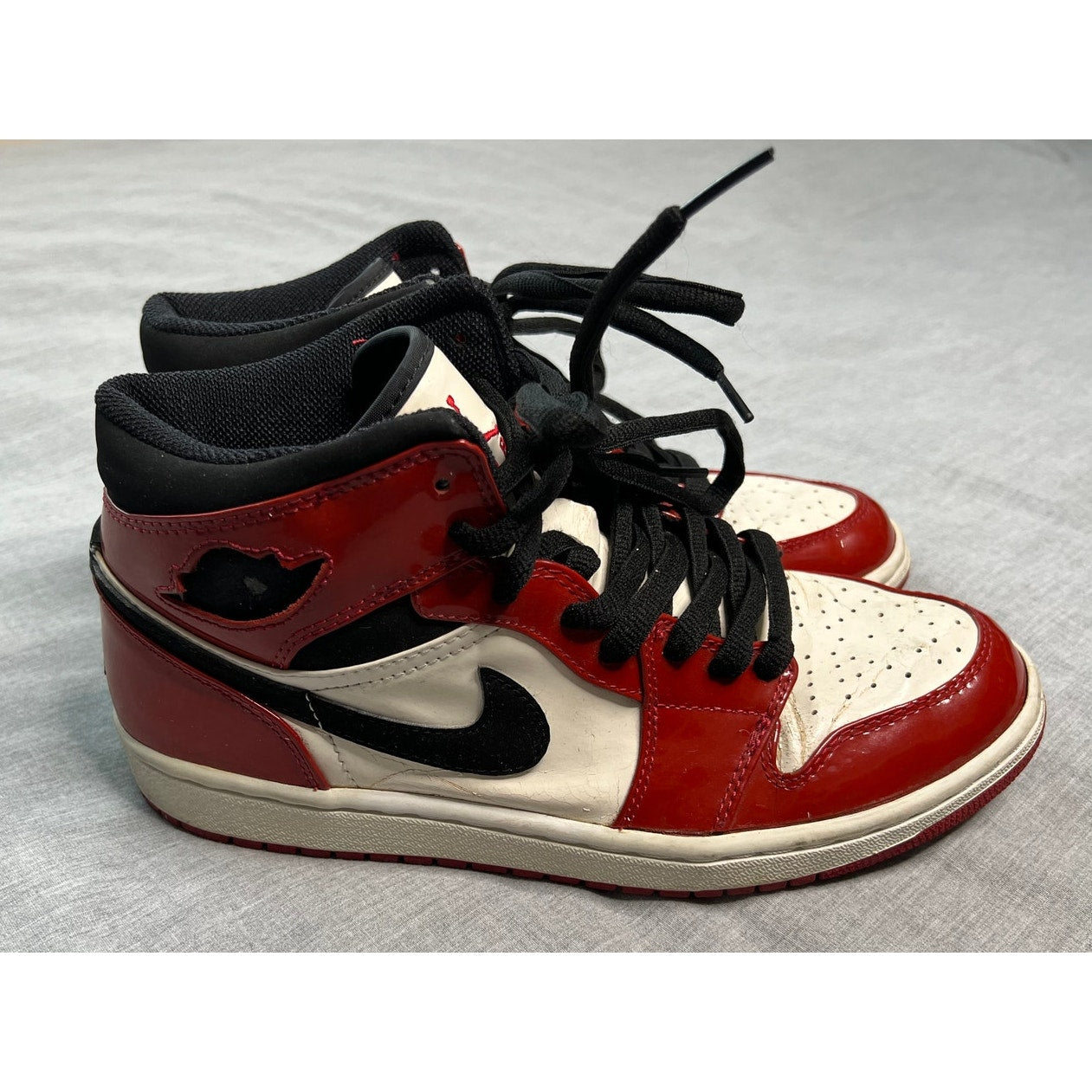 Vintage Air Jordan 1 Mid 2003 Patent Leather Chicago Mens 9