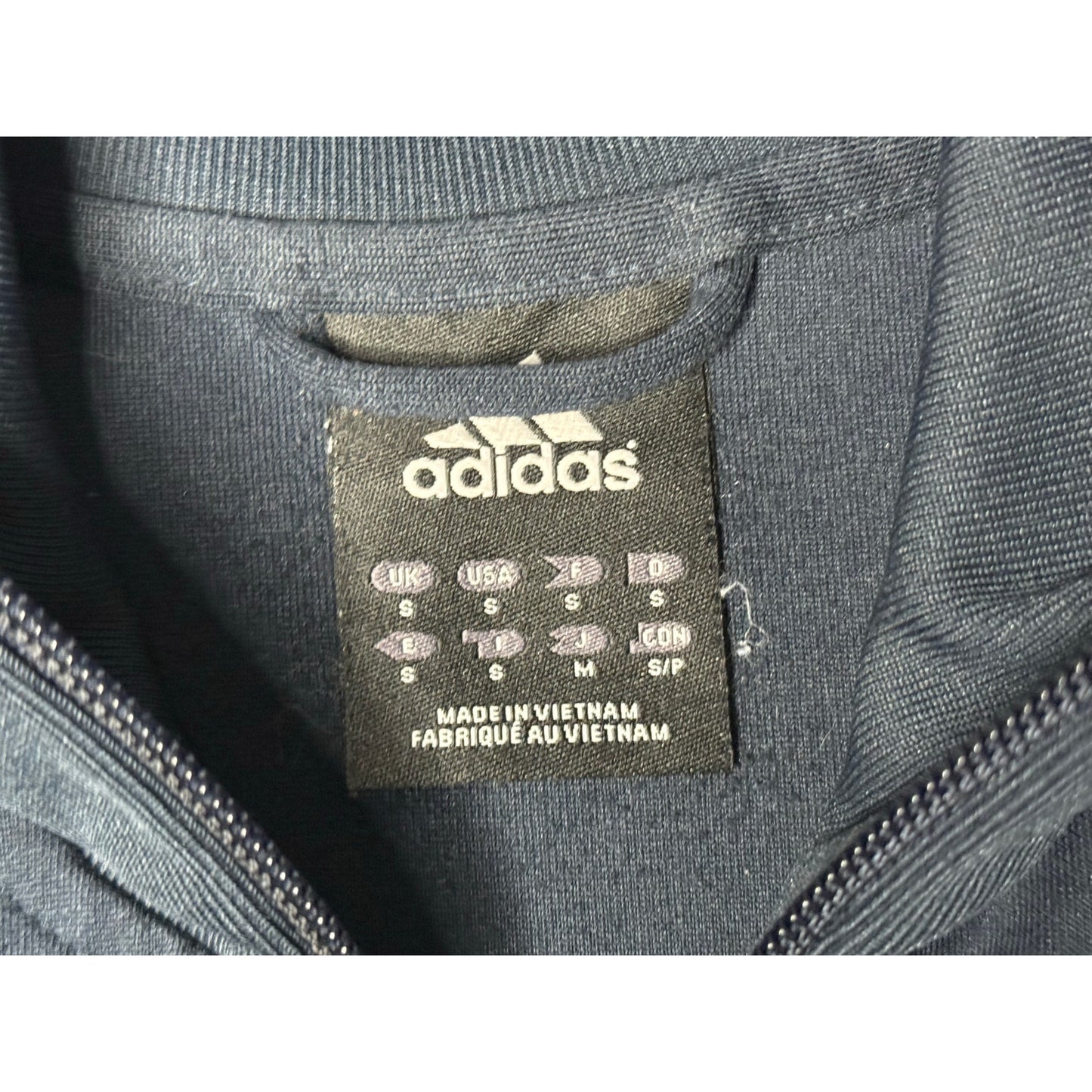 Real Madrid CF Adidas Full Zip Warmup Soccer Track Jacket Small