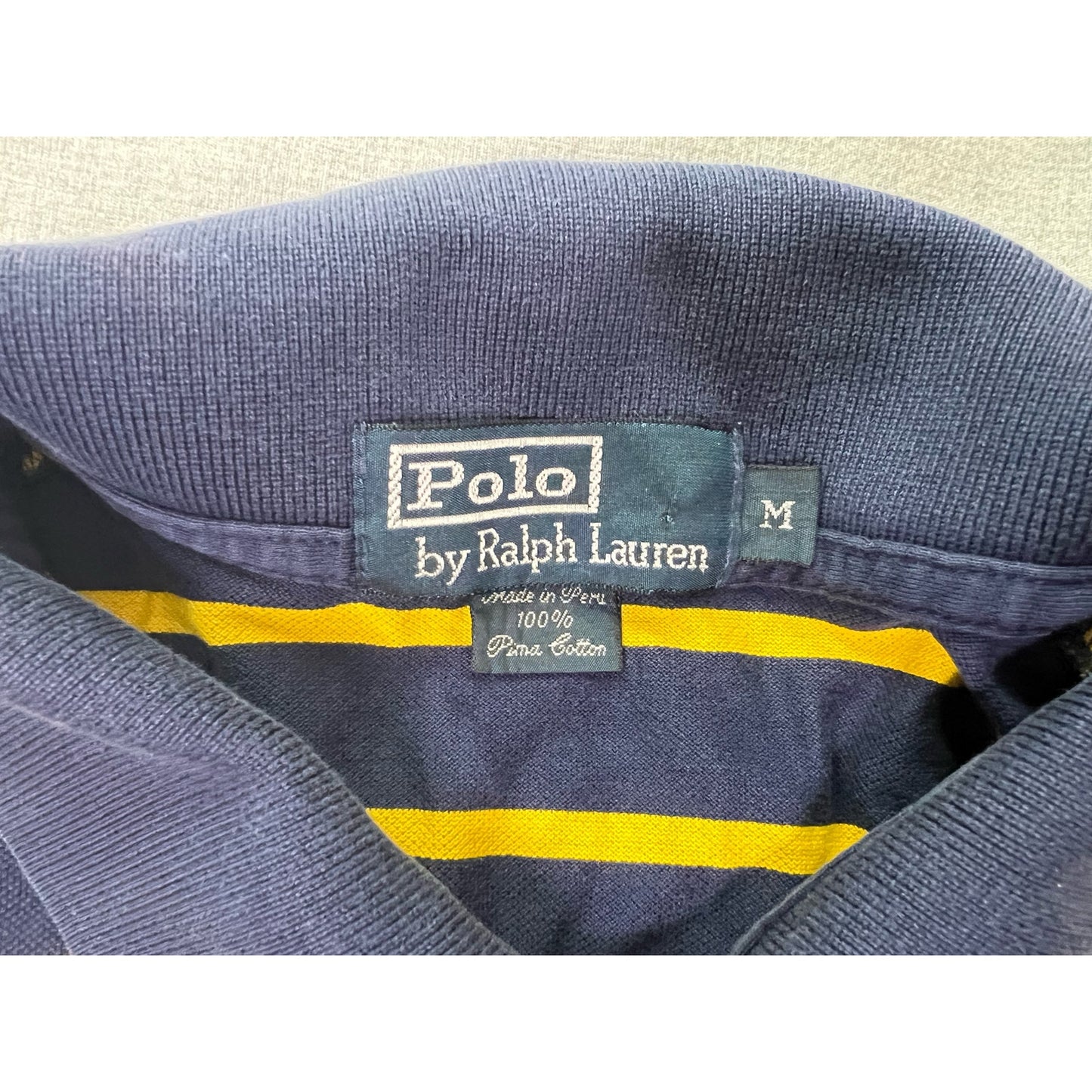 Vintage Polo Ralph Lauren Striped Polo Shirt Medium