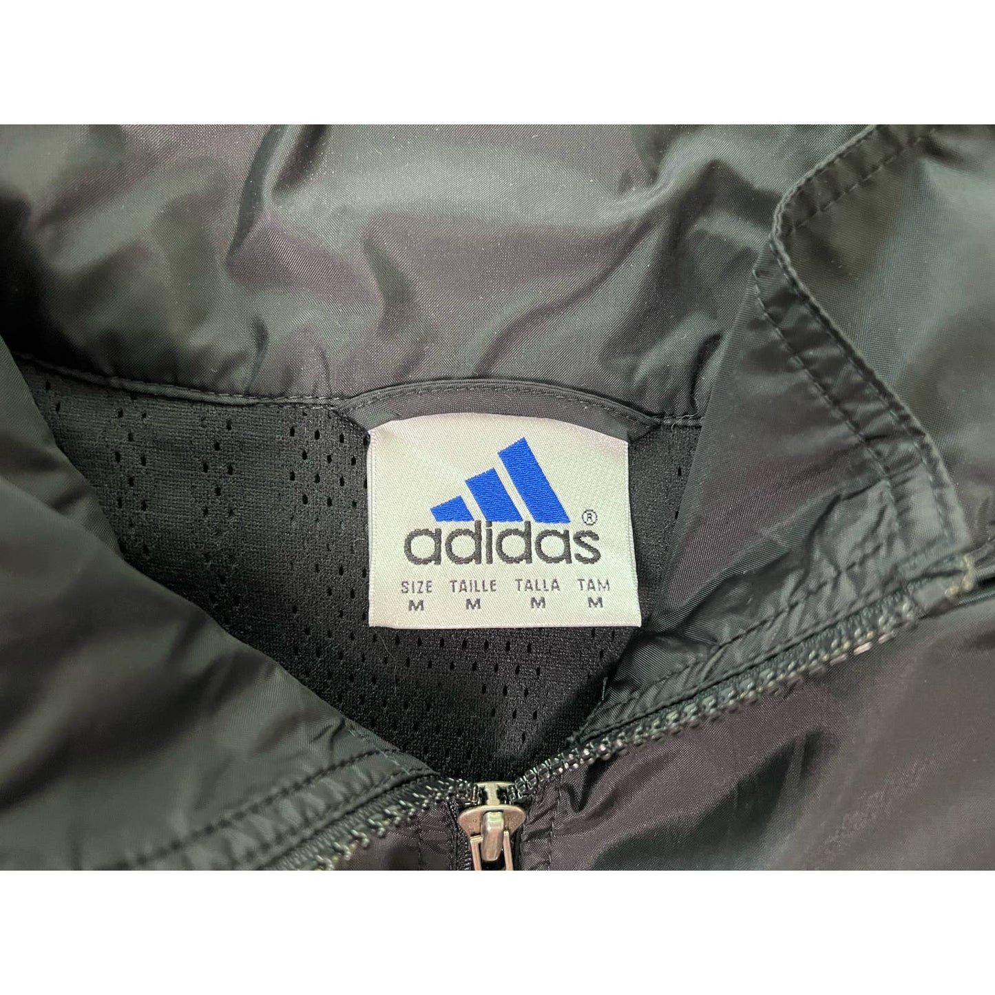 Vintage Adidas Full Zip 4 Pocket Windbreaker Jacket Medium