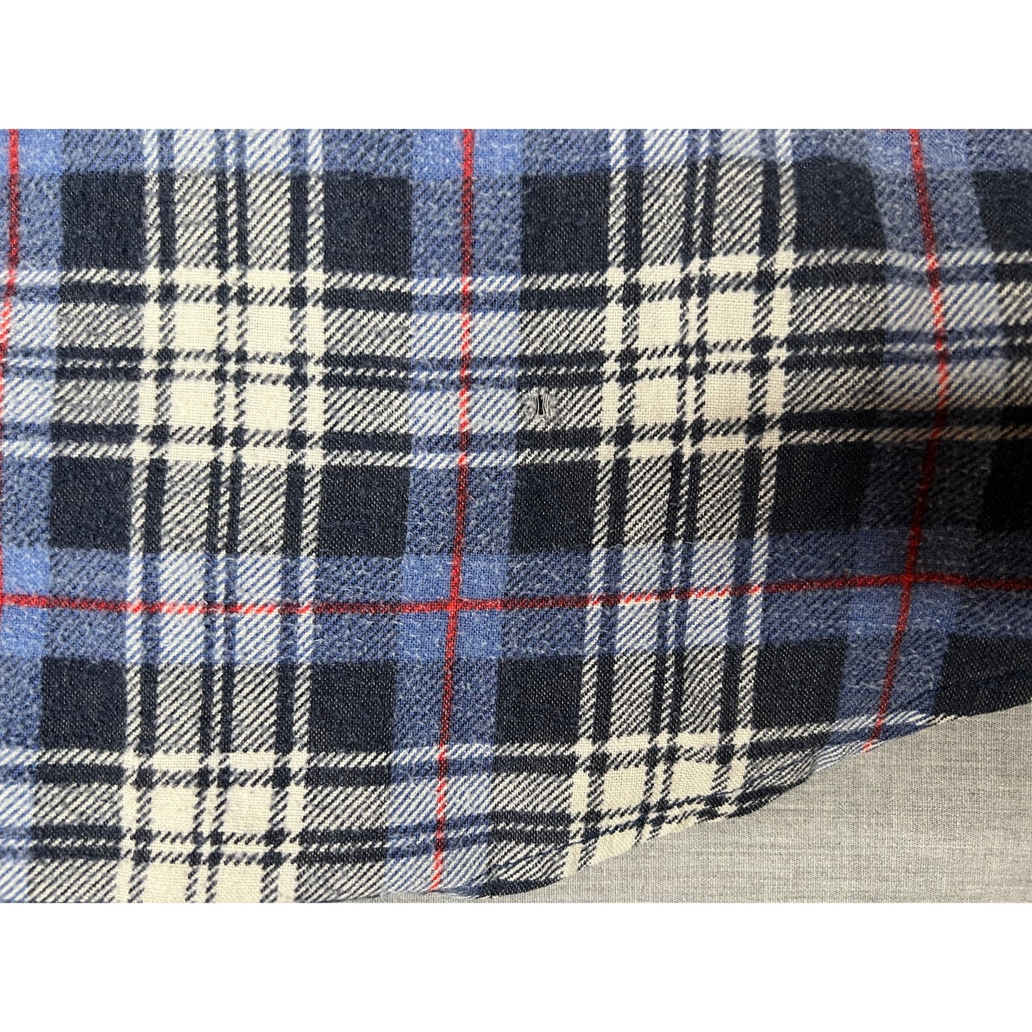 Vintage Sears Plaid Flannel Button Up Shirt Medium