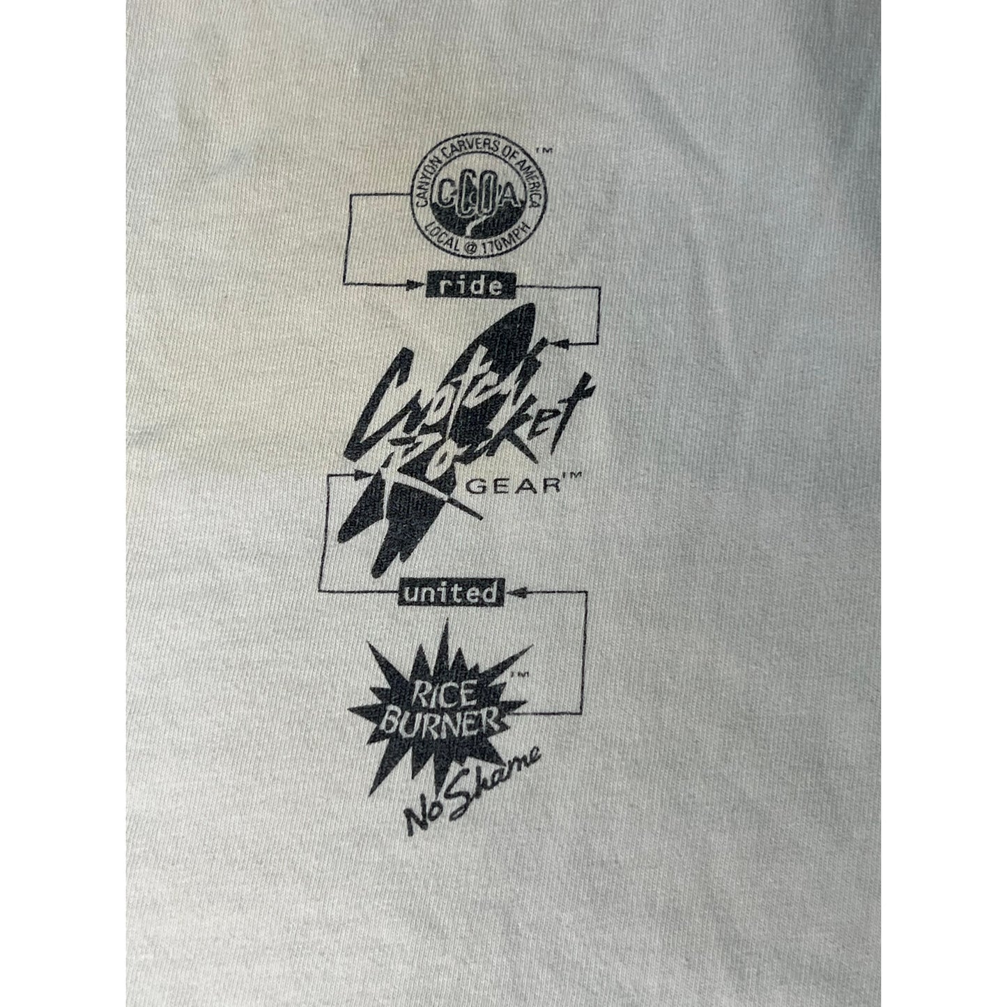 Vintage 90s Canyon Carvers Of America Racing Single Stitch T-shirt XL