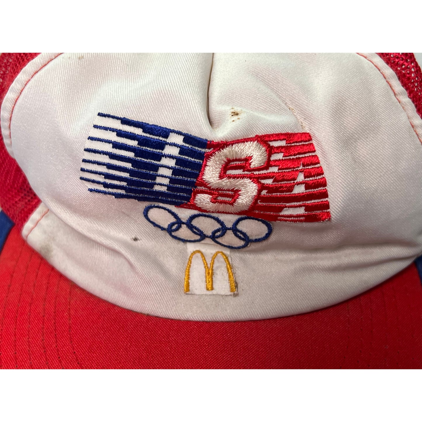 Vintage 1984 USA Olympics McDonalds Snapback Trucker Hat