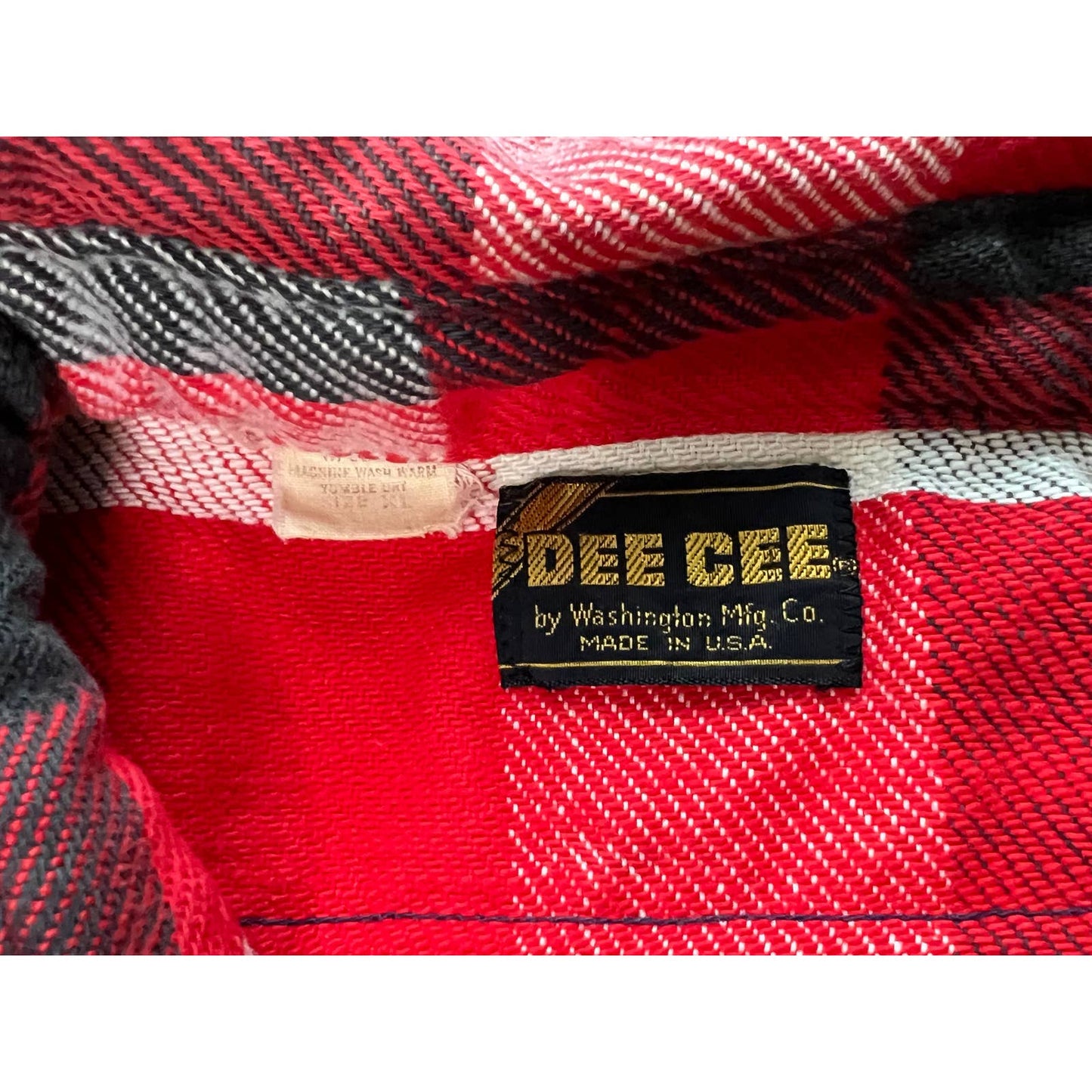 Vintage Dee Cee Flannel Button Up Shirt XL