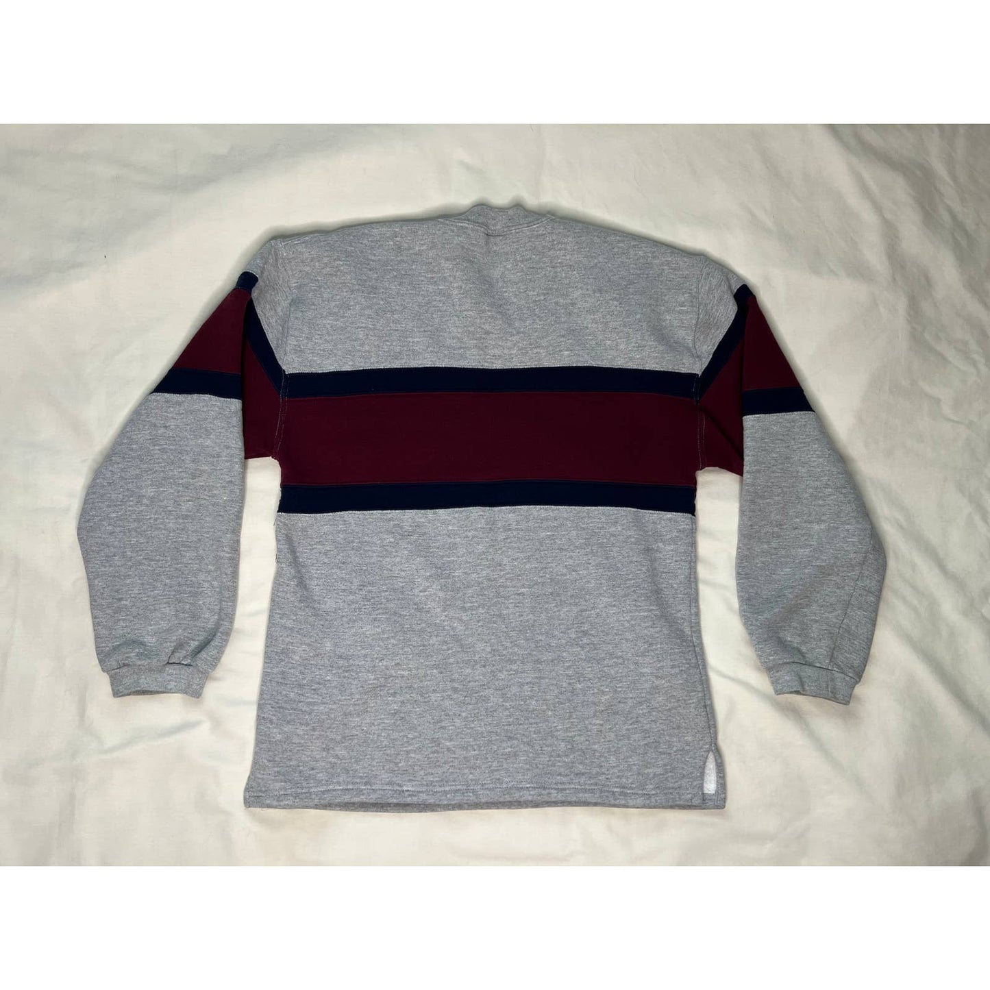 Vintage 90s Russell Athletic Stripe Crewneck Sweatshirt Medium