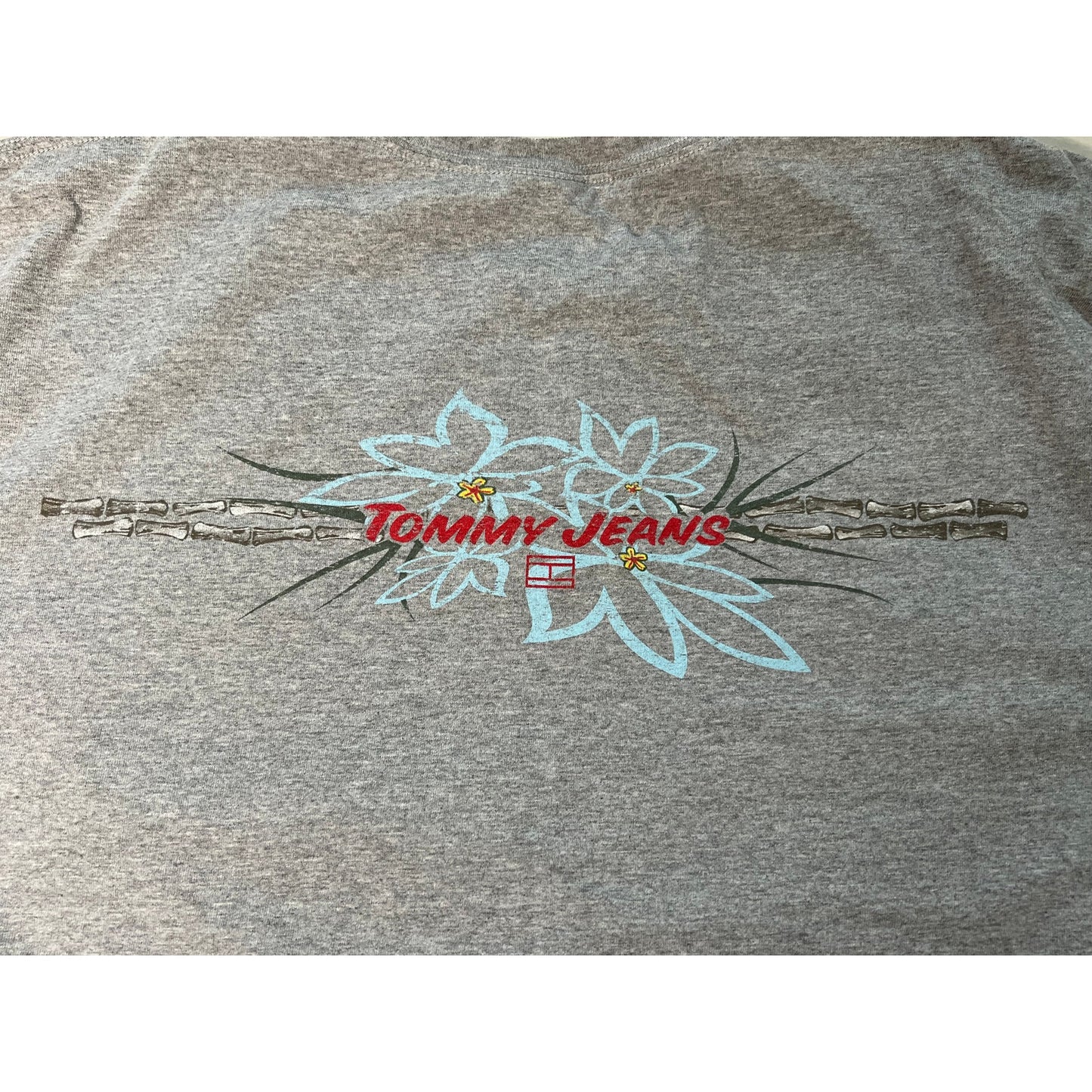 Vintage Y2K Tommy Hilfiger Jeans Tropical Double Sided T-shirt XL