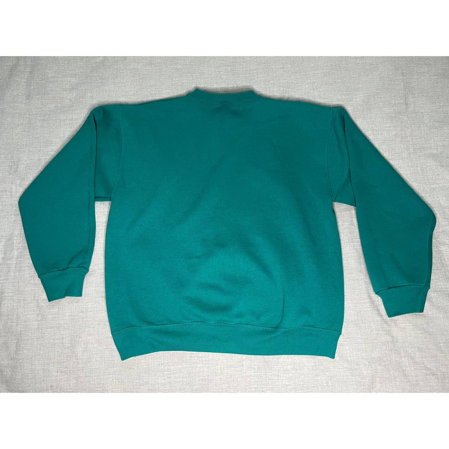 Vintage 90s Tultex Sea Green Super Weight Crewneck Sweatshirt Large