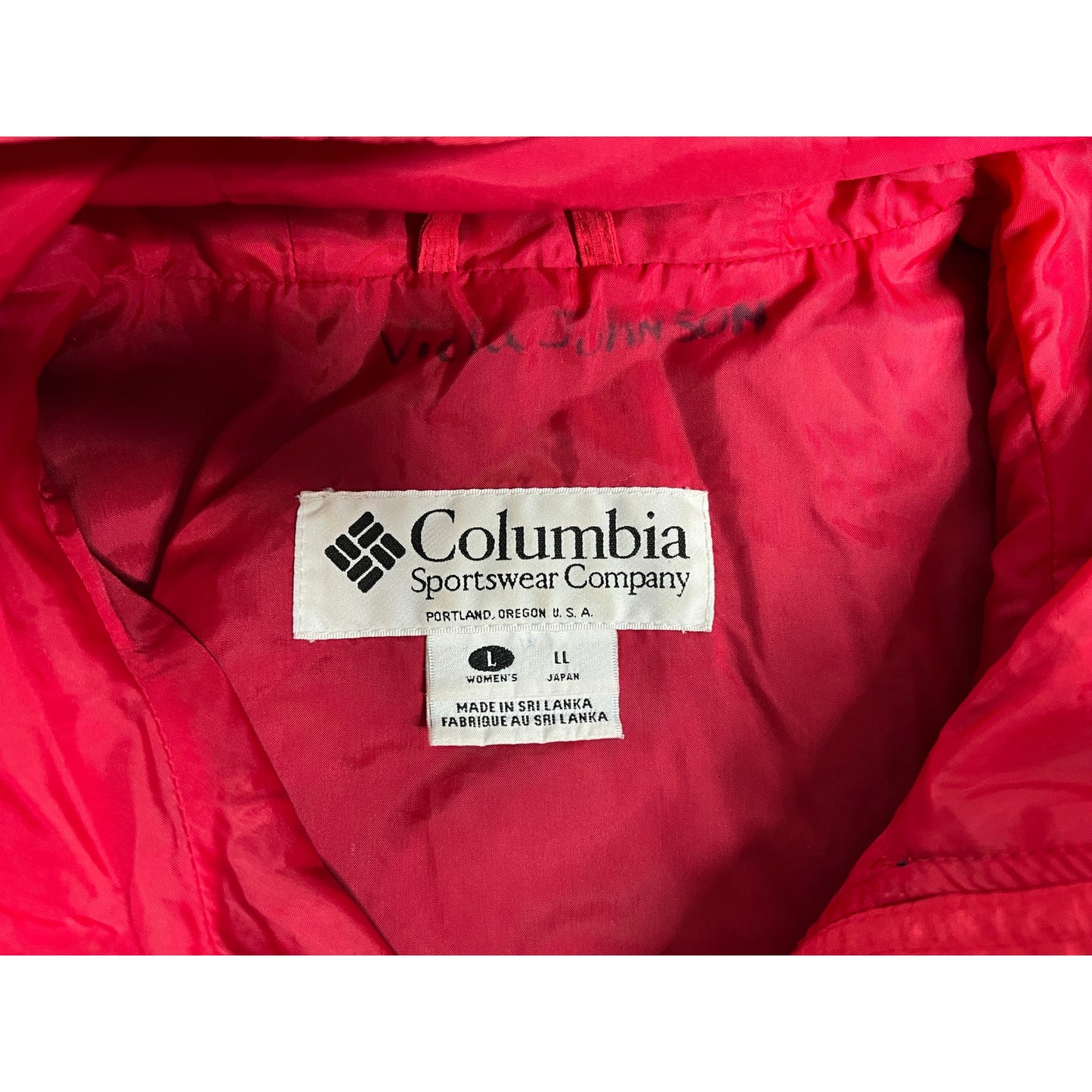 Vintage 90s Columbia Full Zip Windbreaker Jacket Women's Large